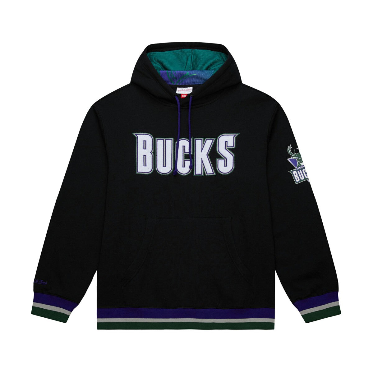 Milwaukee Bucks Unisex Vintage Heavyweight Hoodie - Black cheap