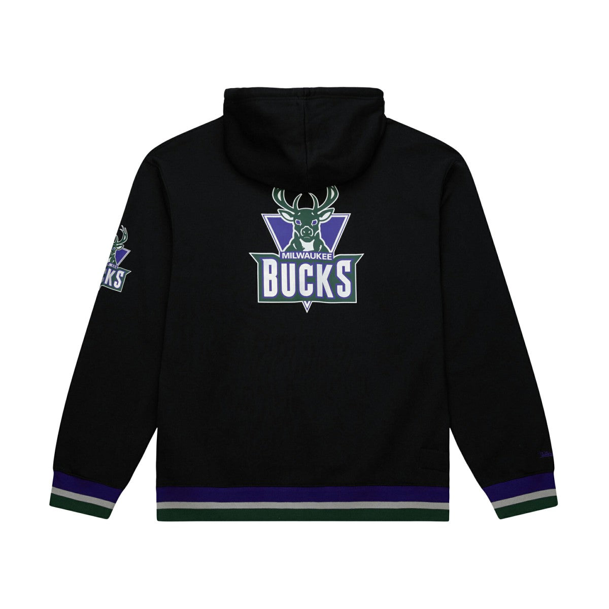 Milwaukee Bucks Unisex Vintage Heavyweight Hoodie - Black cheap