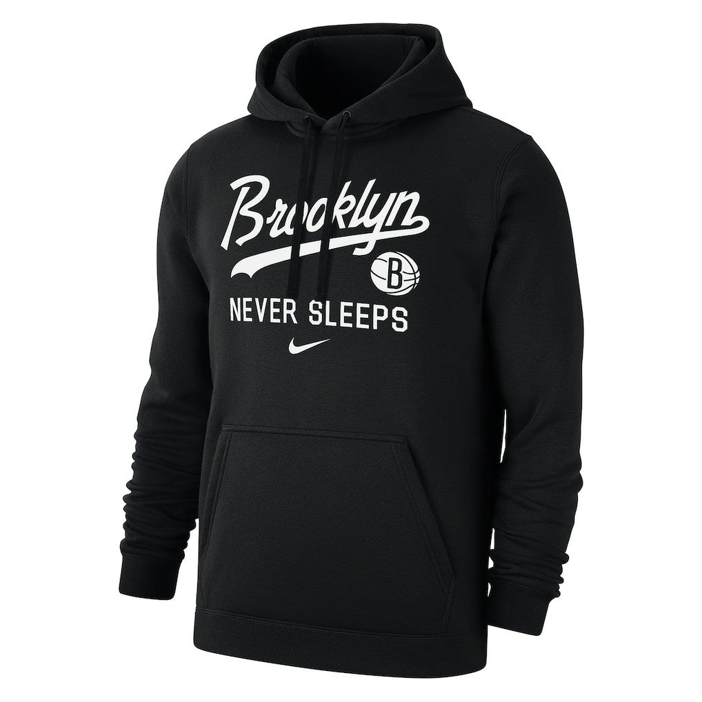 Brooklyn Nets Brooklyn Never Sleeps Club Hoodie - Black on sale