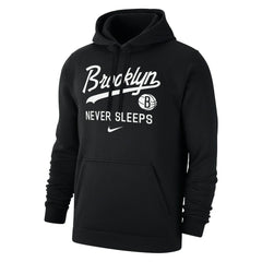 Brooklyn Nets Brooklyn Never Sleeps Club Hoodie - Black on sale