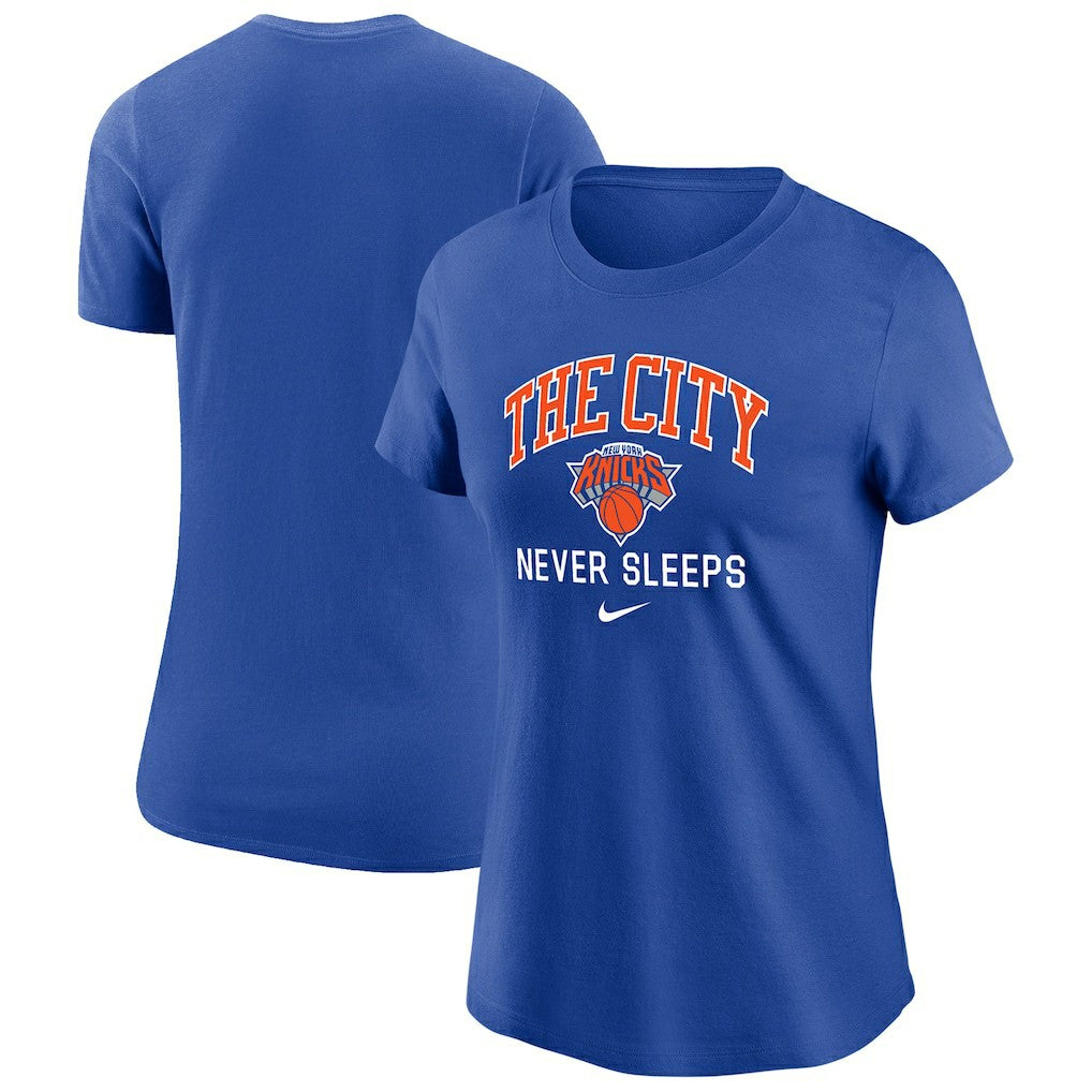 New York Knicks Women's The City Never Sleeps T-Shirt - Blue online