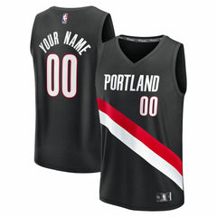 Portland Trail Blazers Fast Break Replica Custom Jersey - Icon Edition - Black discount