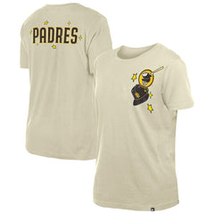 San Diego Padres Women's Stars & Cap T-Shirt Cream