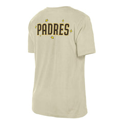 San Diego Padres Women's Stars & Cap T-Shirt Cream