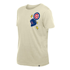 Chicago Cubs Women's Stars & Cap T-Shirt Cream