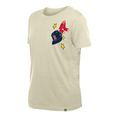 Boston Red Sox Women's Stars & Cap T-Shirt Cream