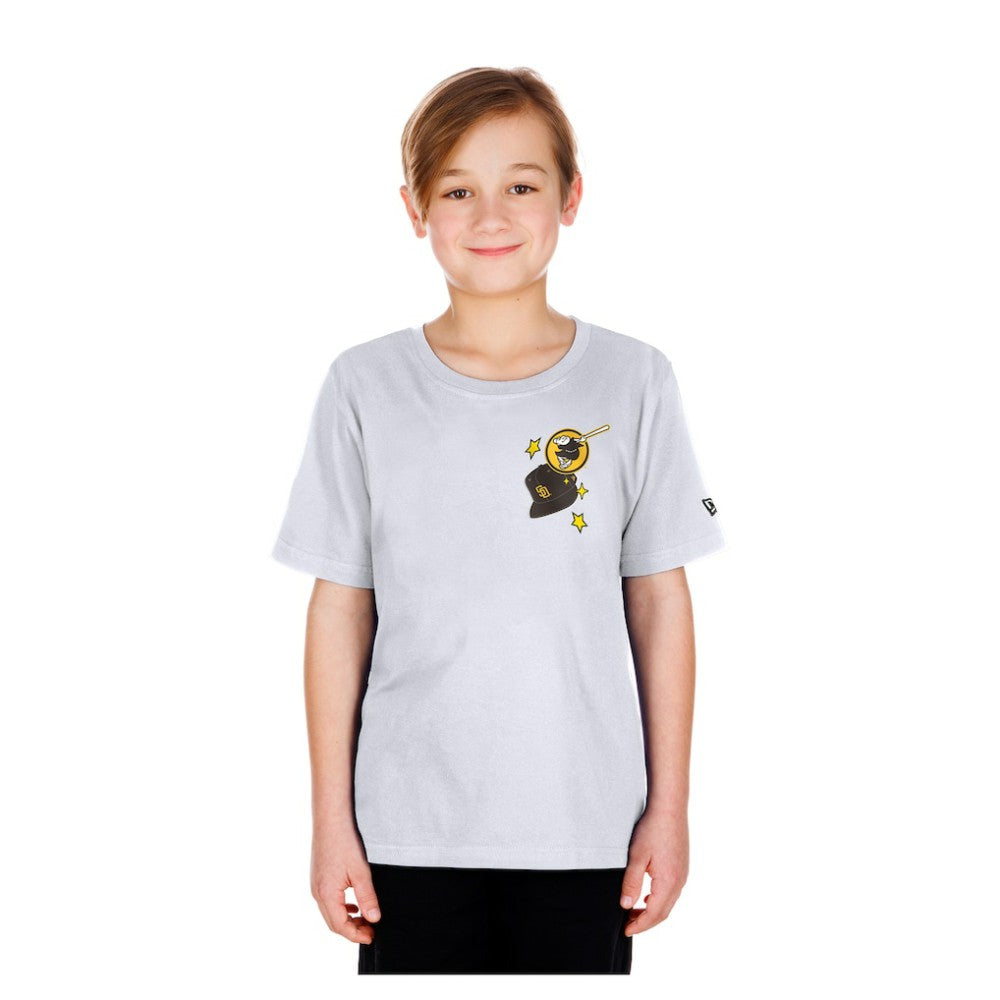 San Diego Padres Youth Stars & Cap T-Shirt White