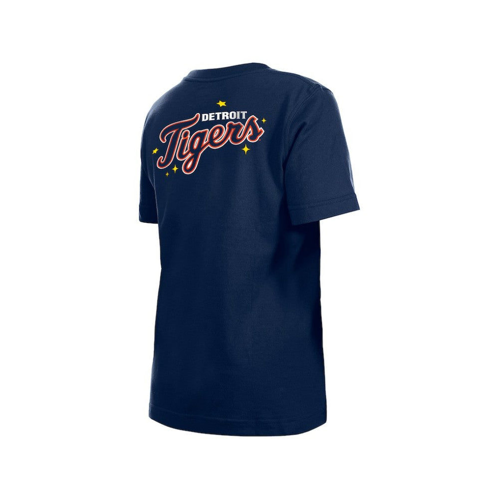 Detroit Tigers Youth Stars & Cap T-Shirt Navy