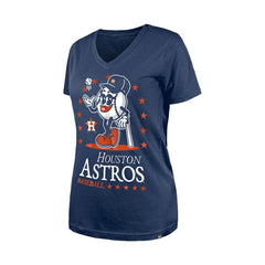 Houston Astros Women's Little Miss 2 V-Neck T-Shirt Navy