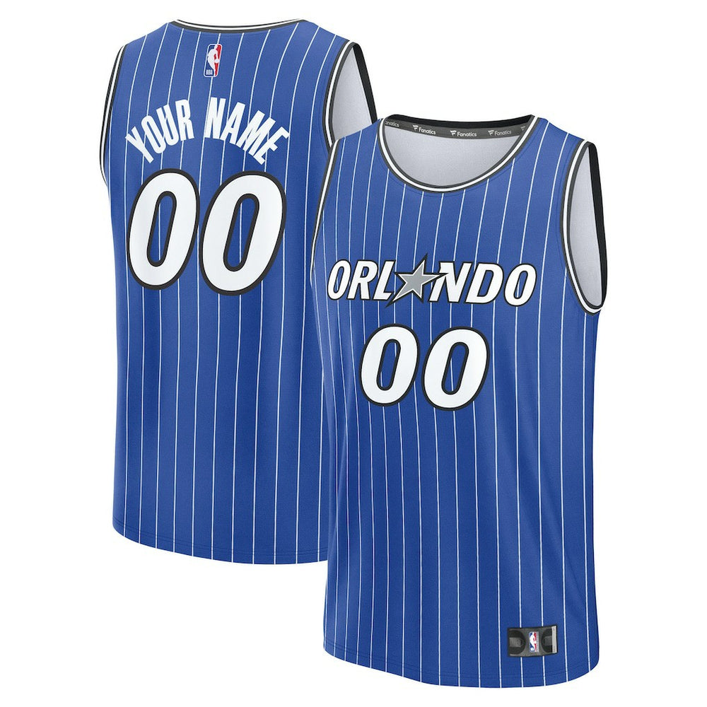 Orlando Magic Youth Fast Break Replica Custom Jersey - Icon Edition - Blue outlet