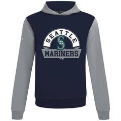 Seattle Mariners Levelwear Throwback Ultimate Banner Arch Hoodie College Navy