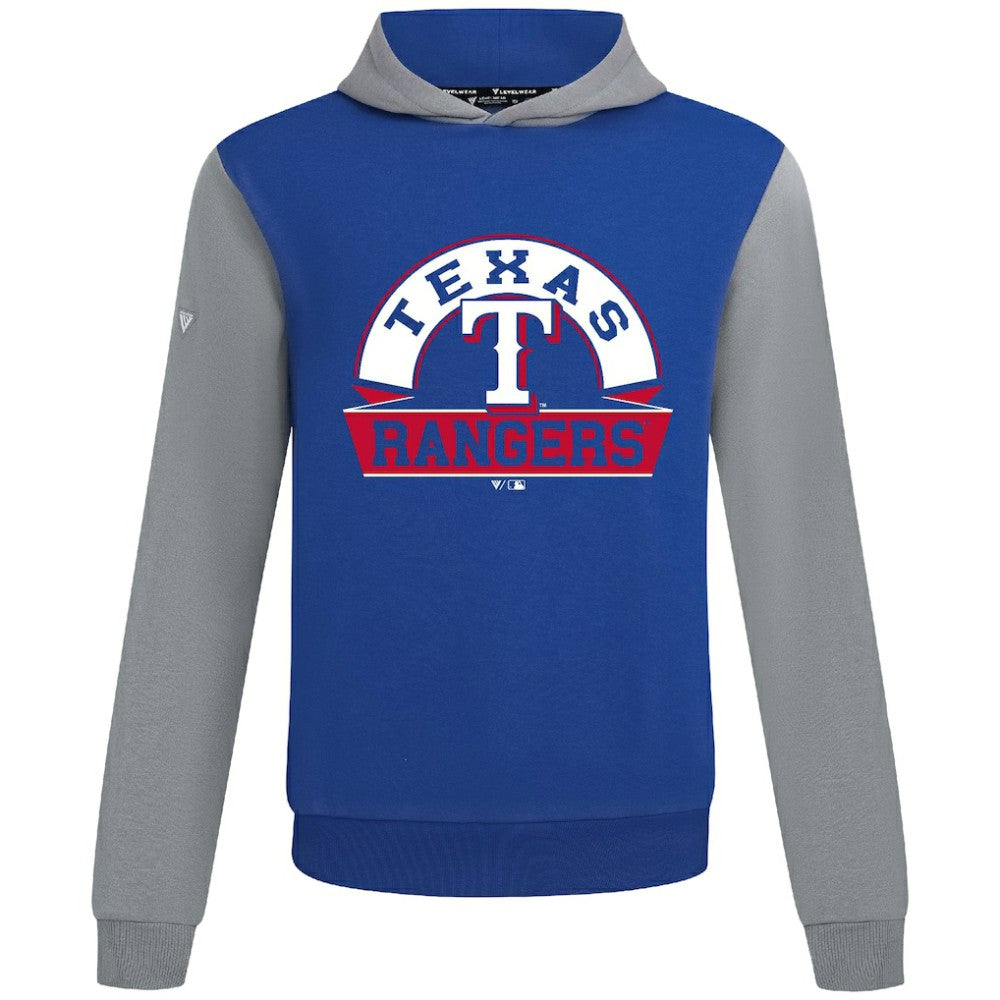 Texas Rangers Levelwear Throwback Ultimate Banner Arch Hoodie Royal