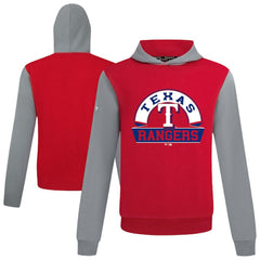 Texas Rangers Levelwear Throwback Ultimate Banner Arch Hoodie Red