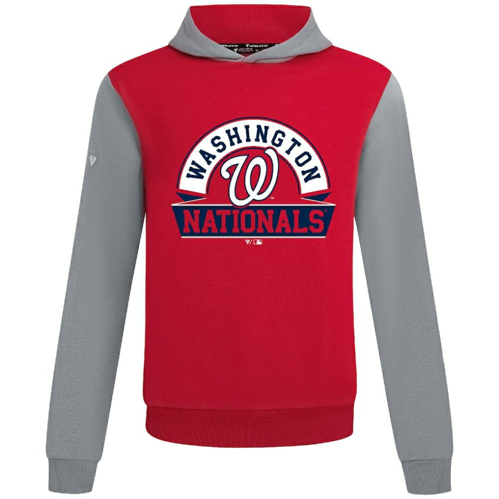 Washington Nationals Levelwear Throwback Ultimate Banner Arch Hoodie Red
