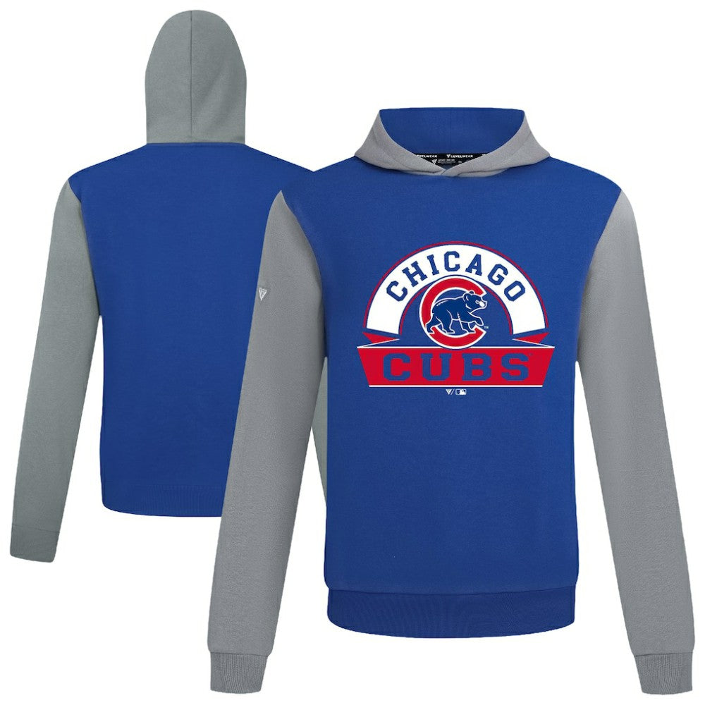 Chicago Cubs Levelwear Throwback Ultimate Banner Arch Hoodie Royal