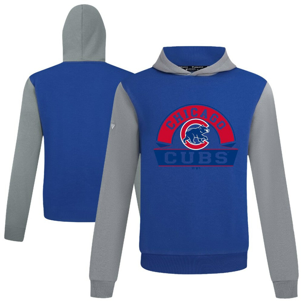 Chicago Cubs Levelwear Throwback Ultimate Banner Arch Hoodie Royal