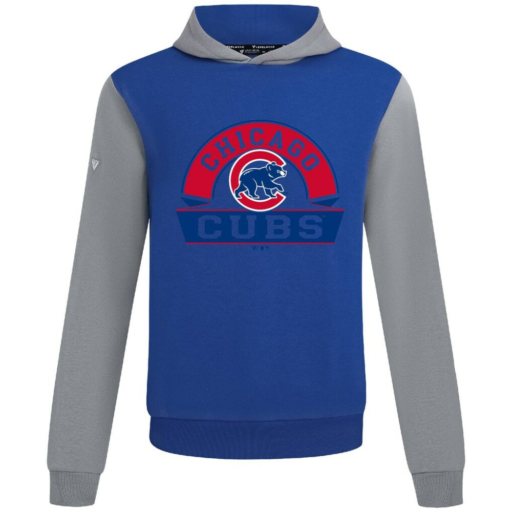 Chicago Cubs Levelwear Throwback Ultimate Banner Arch Hoodie Royal