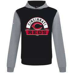 Cincinnati Reds Levelwear Throwback Ultimate Banner Arch Hoodie Black