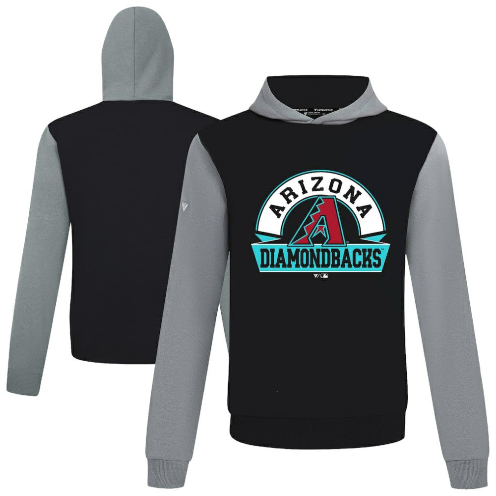 Arizona Diamondbacks Levelwear Throwback Ultimate Banner Arch Hoodie Black
