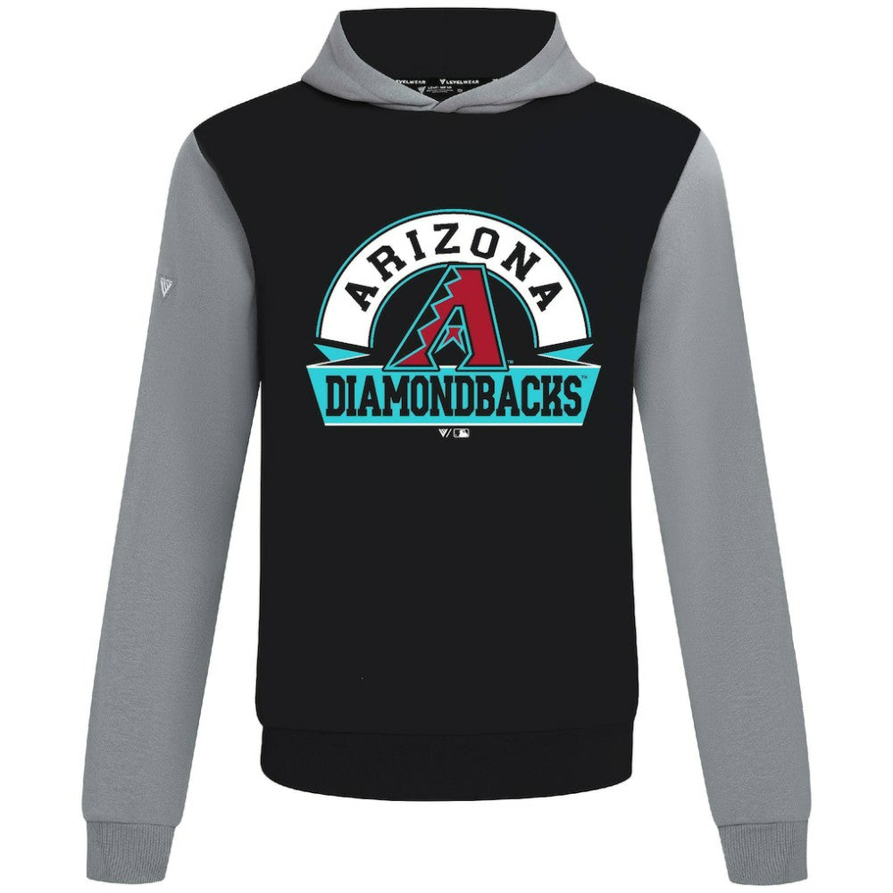 Arizona Diamondbacks Levelwear Throwback Ultimate Banner Arch Hoodie Black