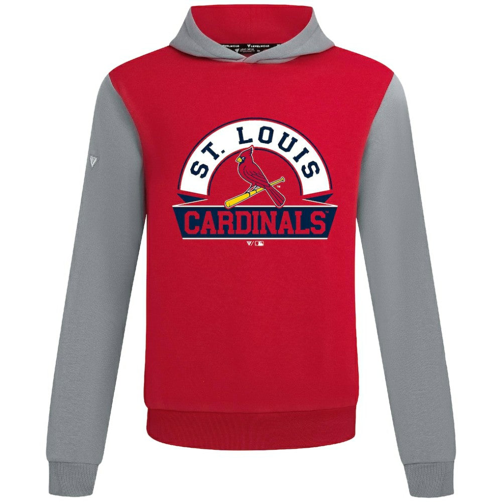 St. Louis Cardinals Levelwear Throwback Ultimate Banner Arch Hoodie Red