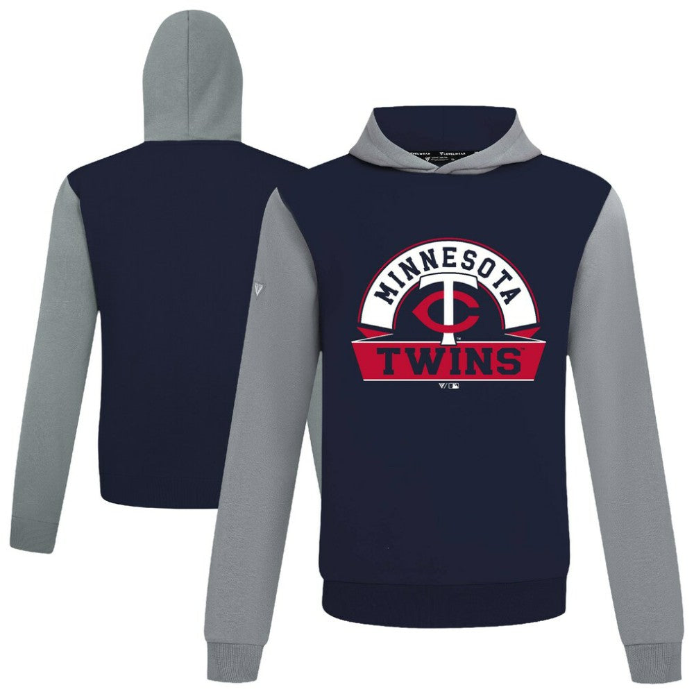 Minnesota Twins Levelwear Throwback Ultimate Banner Arch Hoodie Navy