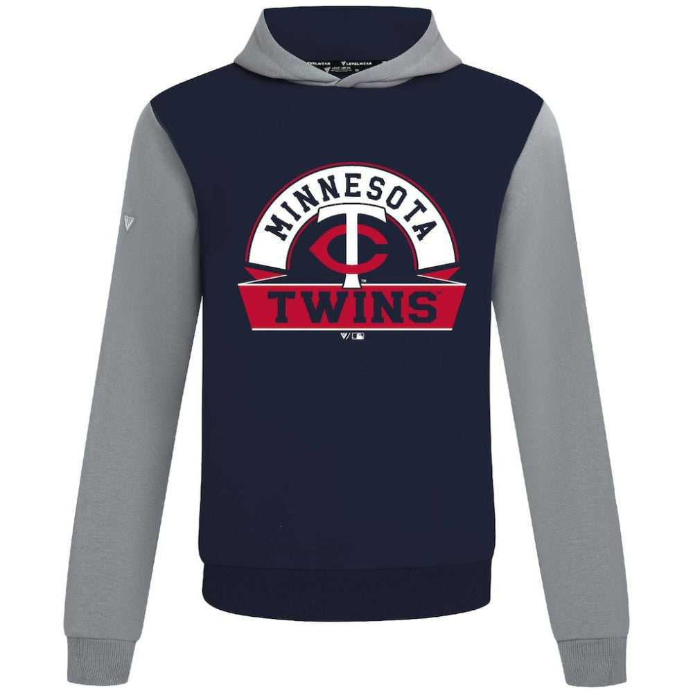 Minnesota Twins Levelwear Throwback Ultimate Banner Arch Hoodie Navy