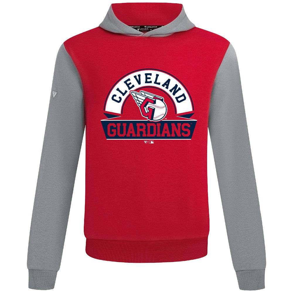Cleveland Guardians Levelwear Throwback Ultimate Banner Arch Hoodie Red