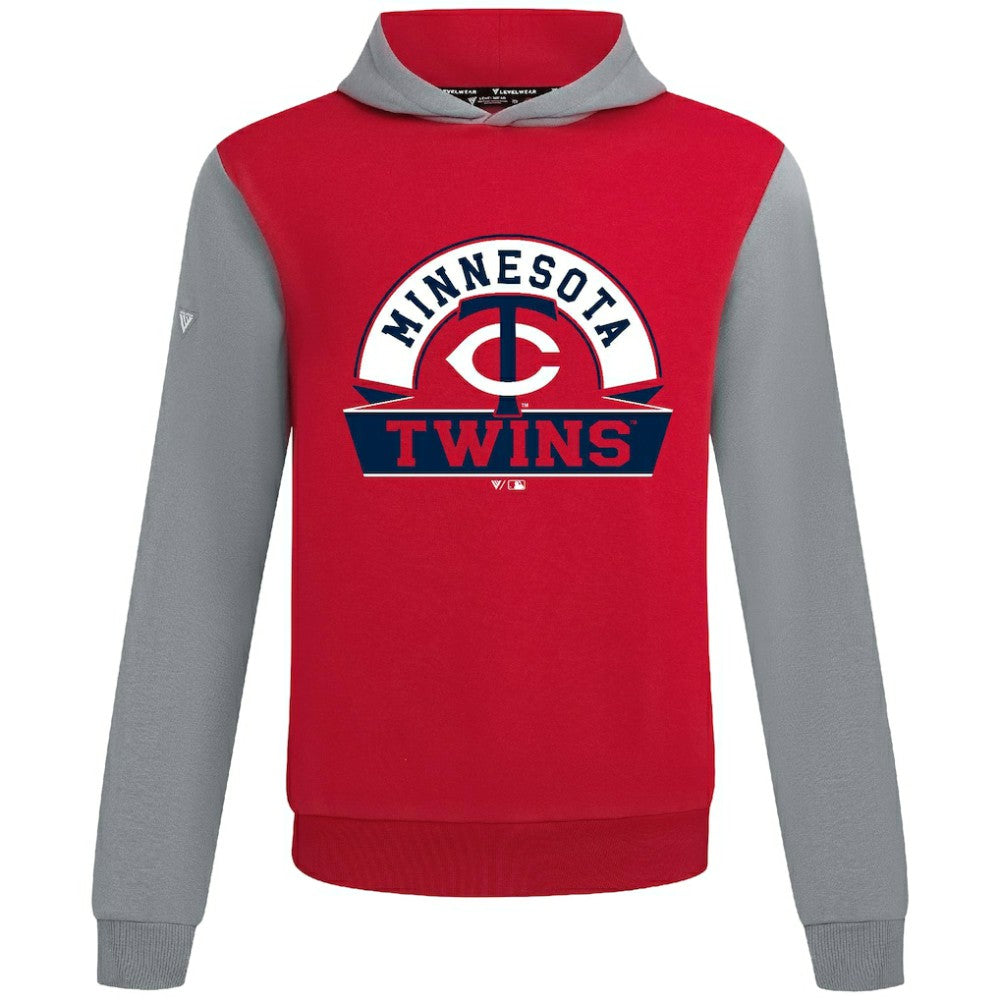 Minnesota Twins Levelwear Throwback Ultimate Banner Arch Hoodie Red
