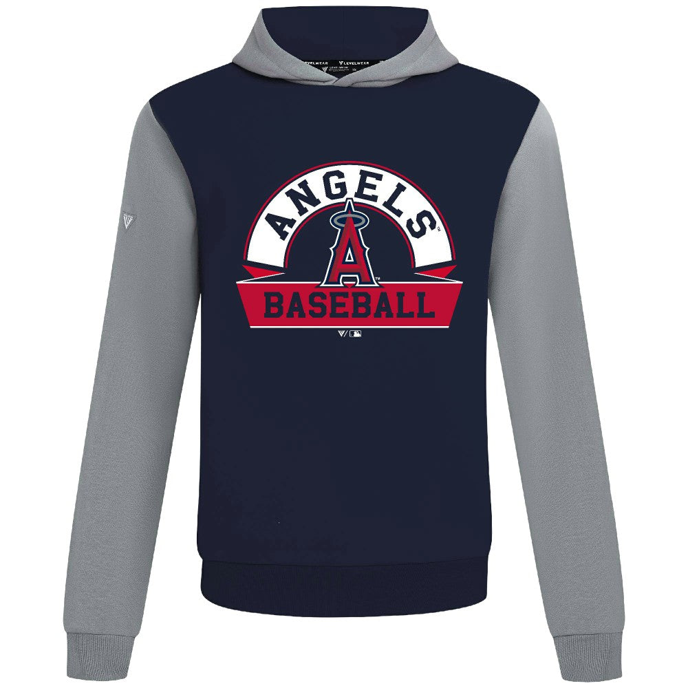 Los Angeles Angels Levelwear Throwback Ultimate Banner Arch Hoodie Navy