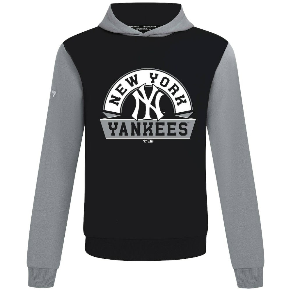 New York Yankees Levelwear Throwback Ultimate Banner Arch Hoodie Black