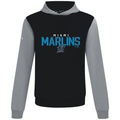 Miami Marlins Levelwear Throwback Carve Ultimate Hoodie Black