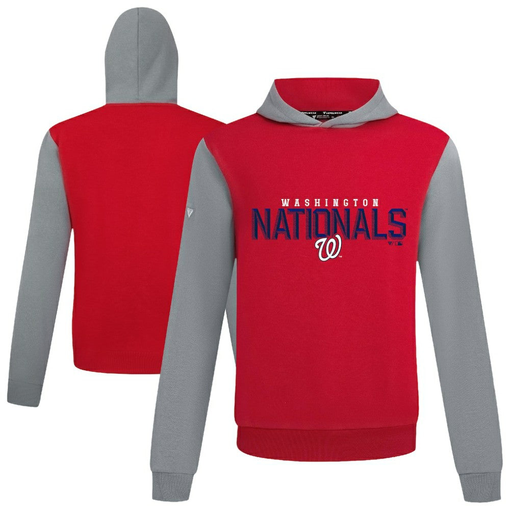 Washington Nationals Levelwear Throwback Carve Ultimate Hoodie Red