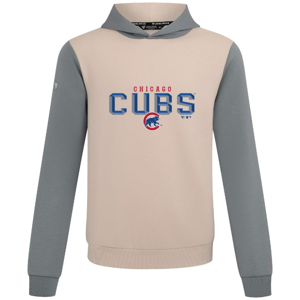 Chicago Cubs Levelwear Throwback Carve Ultimate Hoodie Sand