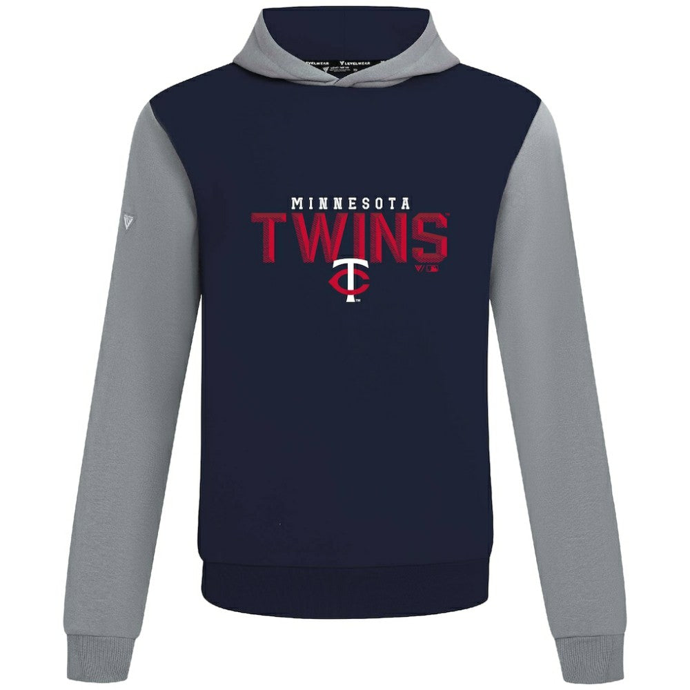 Minnesota Twins Levelwear Throwback Carve Ultimate Hoodie Navy