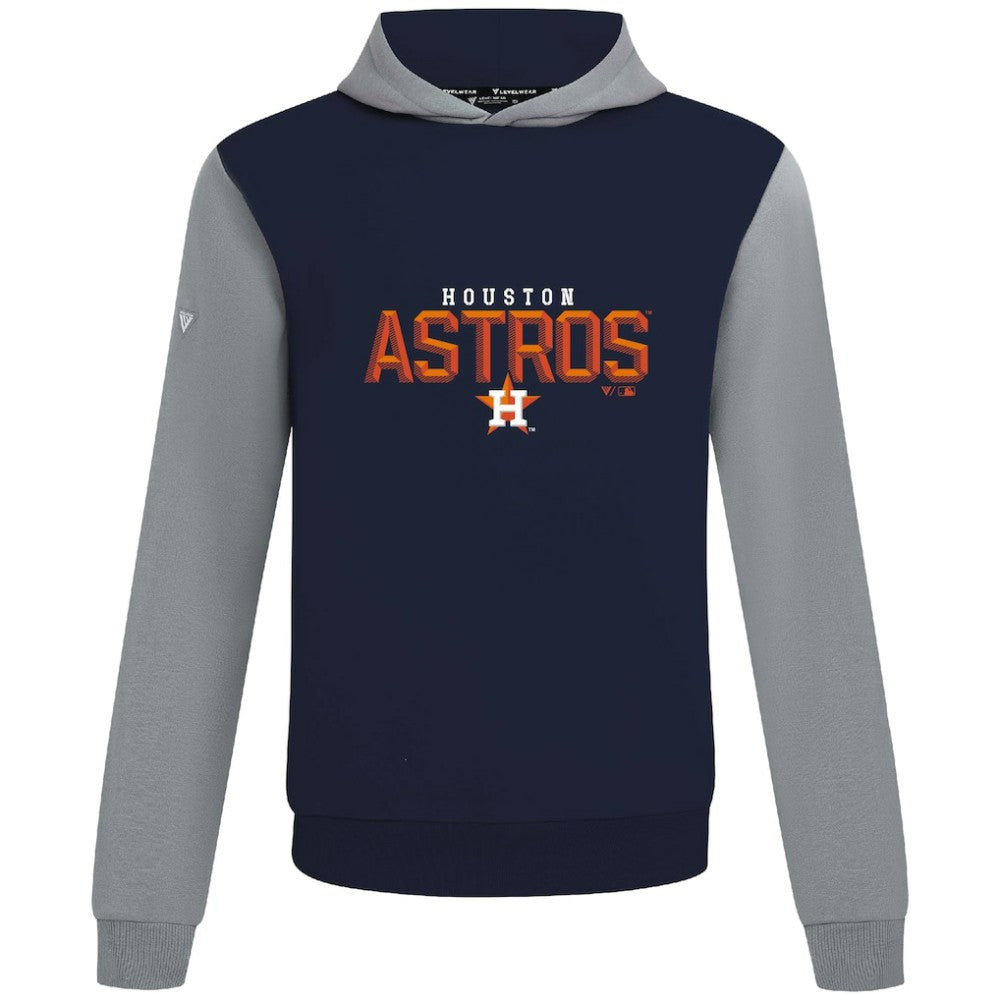 Houston Astros Levelwear Throwback Carve Ultimate Hoodie Navy
