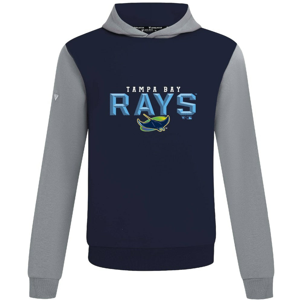 Tampa Bay Rays Levelwear Throwback Carve Ultimate Hoodie Navy