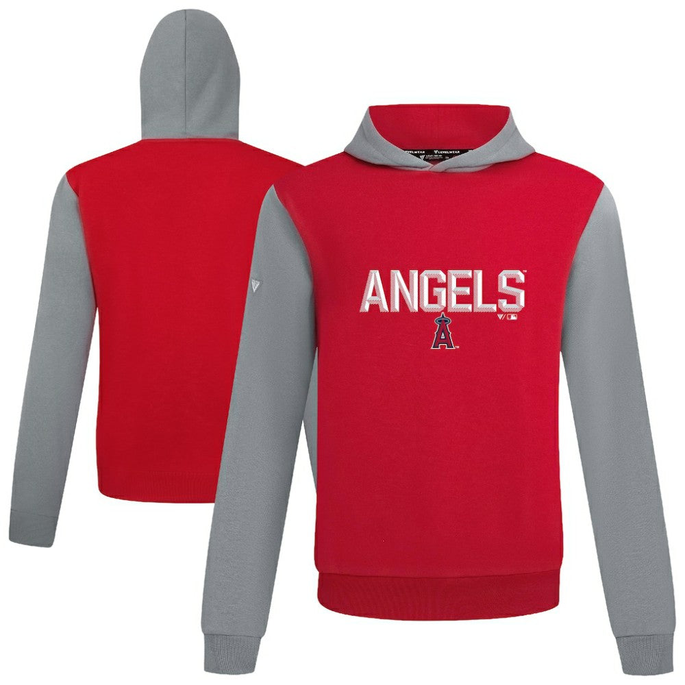 Los Angeles Angels Levelwear Throwback Carve Ultimate Hoodie Red