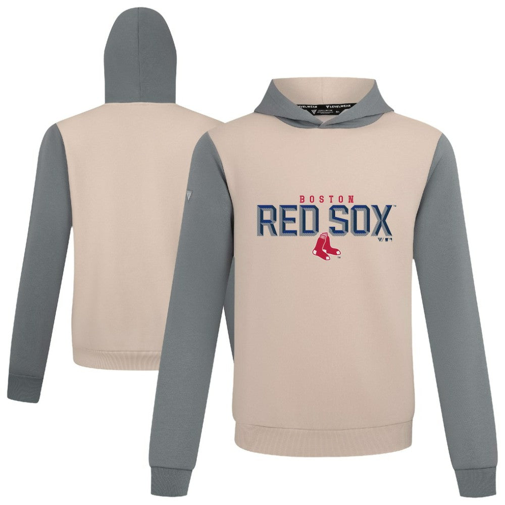 Boston Red Sox Levelwear Throwback Carve Ultimate Hoodie Sand