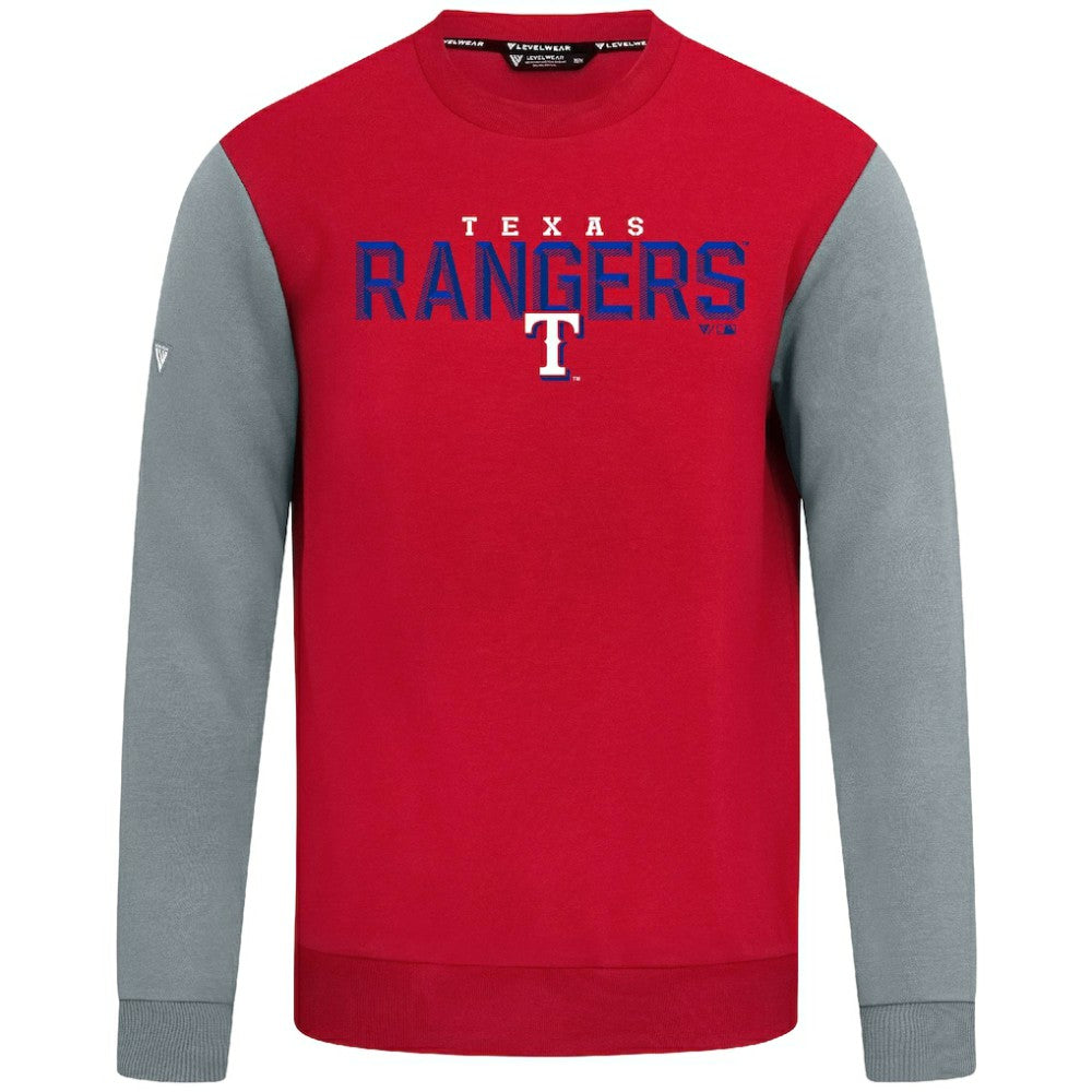 Texas Rangers Levelwear Throwback Ultimate Carve Sweatshirt Red