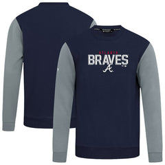 Atlanta Braves Levelwear Throwback Ultimate Carve Sweatshirt Navy