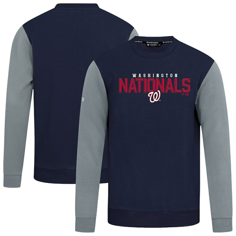 Washington Nationals Levelwear Throwback Ultimate Carve Sweatshirt Navy