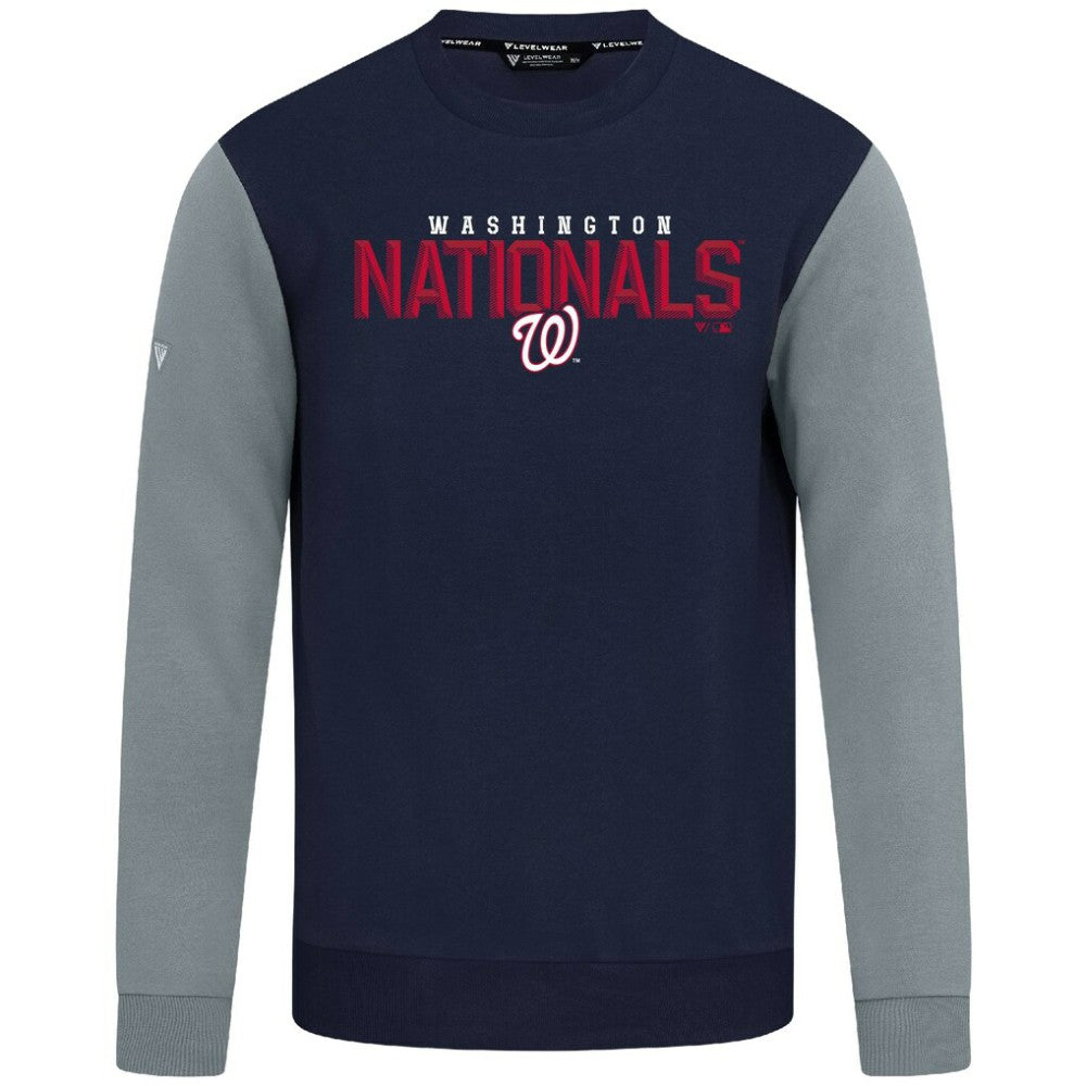 Washington Nationals Levelwear Throwback Ultimate Carve Sweatshirt Navy
