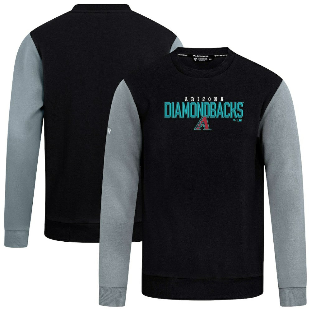 Arizona Diamondbacks Levelwear Throwback Ultimate Carve Sweatshirt Black