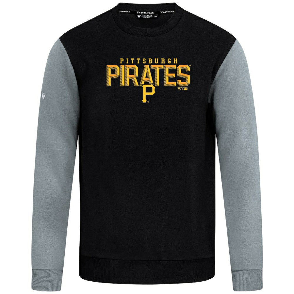 Pittsburgh Pirates Levelwear Throwback Ultimate Carve Sweatshirt Black
