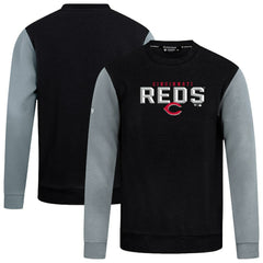 Cincinnati Reds Levelwear Throwback Ultimate Carve Sweatshirt Black