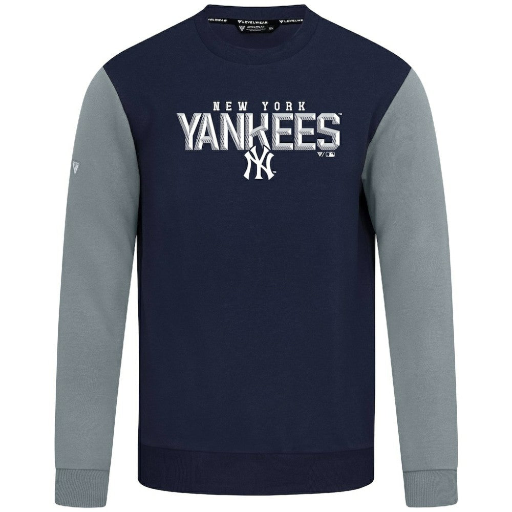 New York Yankees Levelwear Throwback Ultimate Carve Sweatshirt Navy