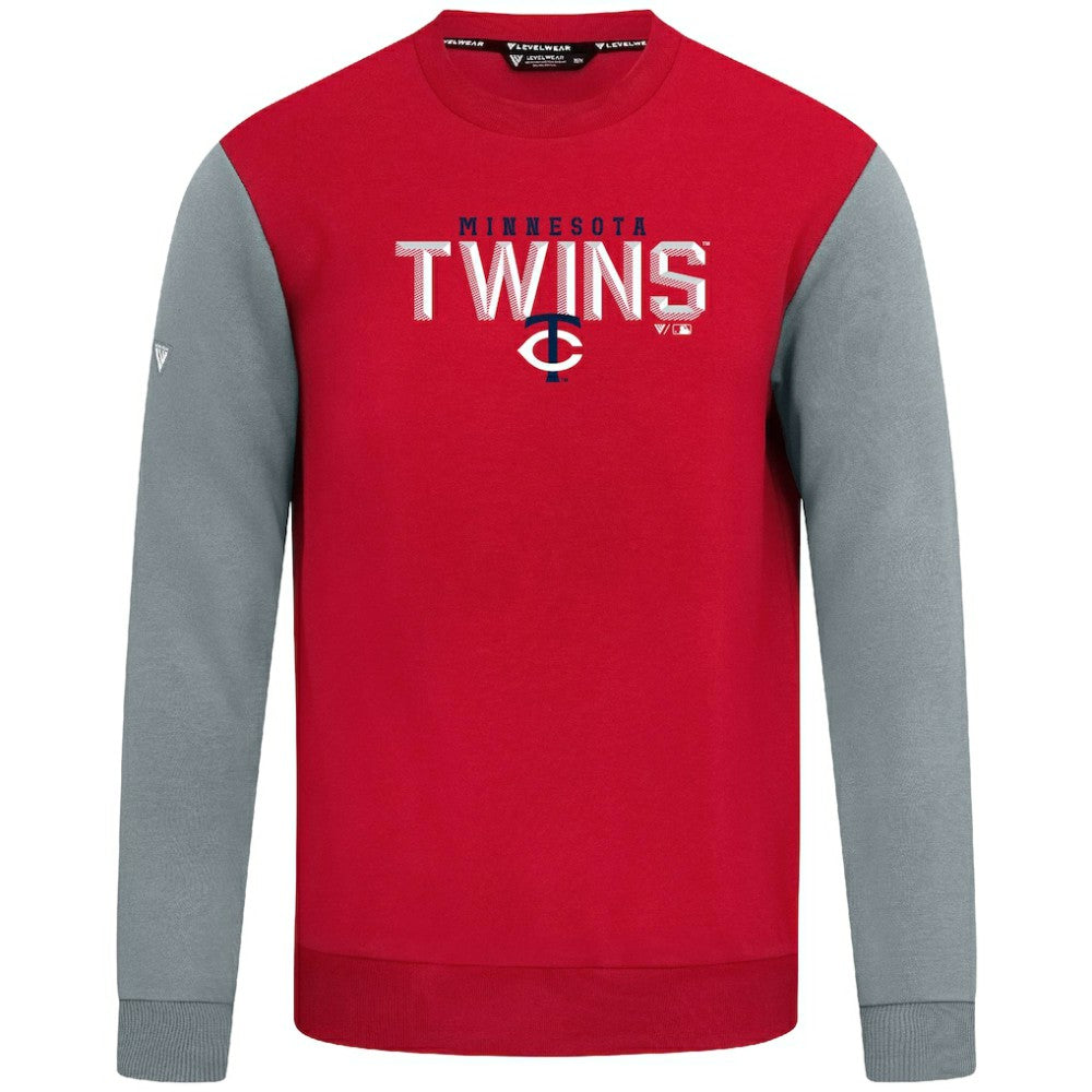 Minnesota Twins Levelwear Throwback Ultimate Carve Sweatshirt Red