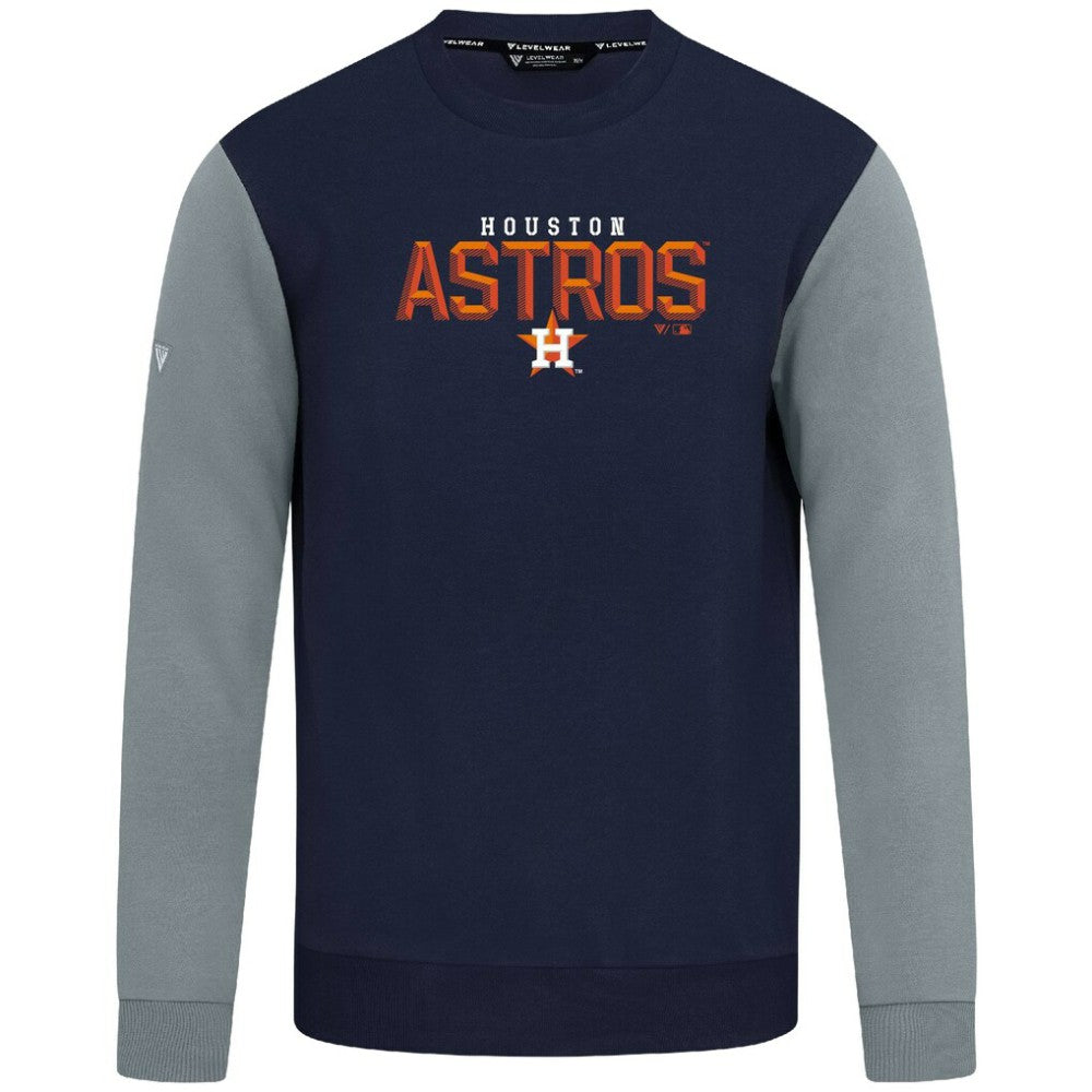Houston Astros Levelwear Throwback Ultimate Carve Sweatshirt Navy