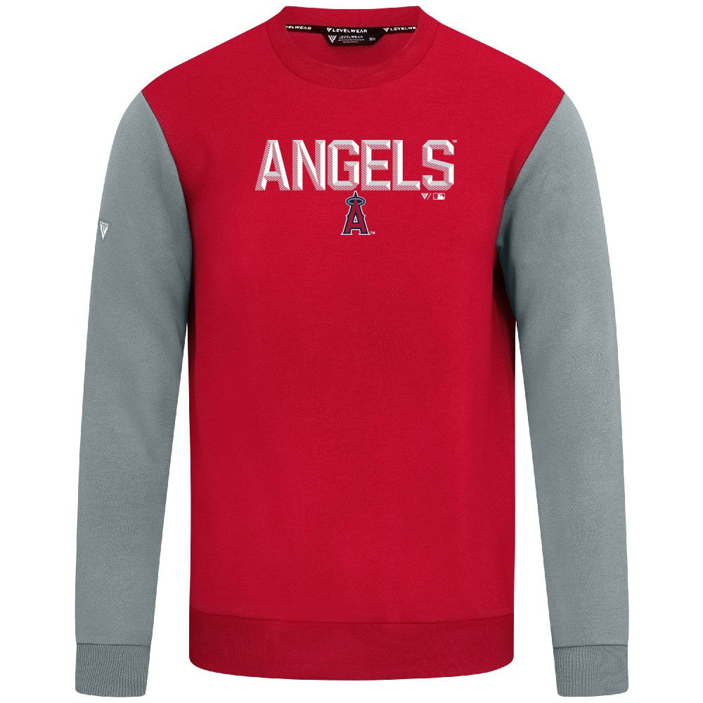 Los Angeles Angels Levelwear Throwback Ultimate Carve Sweatshirt Red